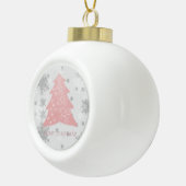 Roze feestelijke kerstboom omgevormd Ornament (Rechts)