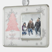 Roze feestelijke kerstboom omgevormd Ornament (Links)