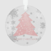 Roze feestelijke Ornament voor kerstbomen (achterkant)