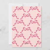 Roze Feestelijke Retro Trendy Bogen Ovaal Foto Feestdagenkaart (Achterkant)