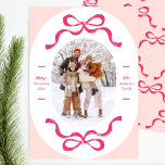 Roze Feestelijke Retro Trendy Bogen Ovaal Foto Feestdagenkaart<br><div class="desc">***dit ontwerp maakt deel uit van een bijpassend collectie sjabloon** __________________________ Deze ontwerpoptie is volledig bewerkbaar / aanpasbaar door u als klant - Klik op Verdere knop personaliseren als u het ontwerp wilt verplaatsen, toevoegen, verwijderen of significante wijzigingen wilt aanbrengen _______________________ *Als u nog vragen over het ontwerp hebt of...</div>