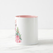 Roze Feesten Kitten Koffie Mok (Midden)