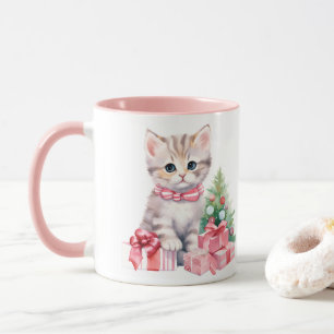 Roze Feesten Kitten Koffie Mok