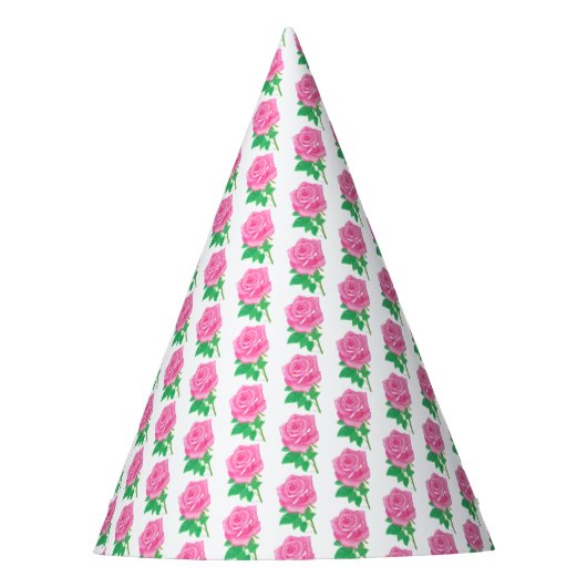 Roze feesthoed feesthoedjes (Voorkant)