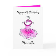 Roze feestjurk inkt kunst meisjes verjaardag