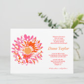 Roze feljoodse Baby Noeming Hebreeuws Kaart (Staand voorkant)