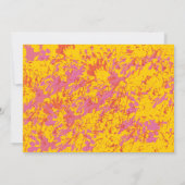 Roze feljoodse Baby Noeming Hebreeuws Kaart (Achterkant)