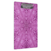 Roze Feminine Lace Kaleidoscope Snowflake Klembord (Rechts)