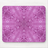 Roze Feminine Lace Kaleidoscope Snowflake Muismat (Voorkant)