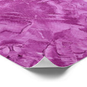 Roze Feminine Lace Kaleidoscope Snowflake Poster (Hoek)