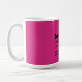 Roze Feministe Koffiemok (Links)