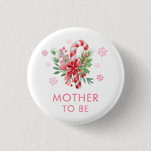Roze Festieve Snoep Meisje Wordt Moeder Baby Showe Ronde Button 3,2 Cm