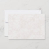 Roze fiasappel Elegant Wedding RSVP (Achterkant)