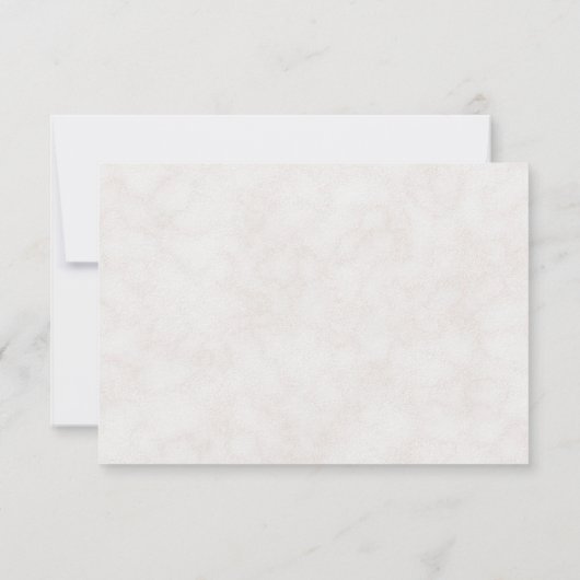 Roze fiasappel Elegant Wedding RSVP (Achterkant)