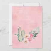 Roze Fiesta Graduation Party Uitnodiging (Achterkant)