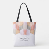 Roze Fiesta Moderne Franje Bachelorette-feestje Tote Bag (Achterkant)
