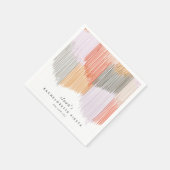 Roze Fiesta Moderne Franje Meidenavond Servet (Hoek)