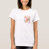 Roze Fiesta Moderne Franje Meidenavond T-shirt (Voorkant)