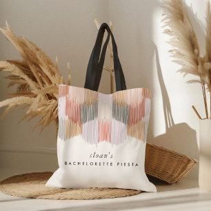 Roze Fiesta Moderne Franje Meisjesuitje Tote Bag