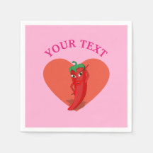 Roze fiesta Vrijgezellenfeest met rode hete pepper