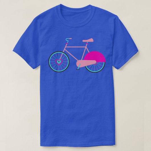 Roze fiets (4) t-shirt (Design voorkant)