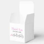 Roze fiets bedankdoosjes (Geopend)