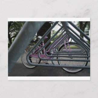 roze fiets briefkaart