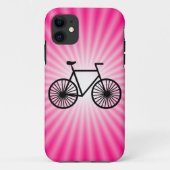 Roze fiets Case-Mate iPhone case (Achterkant)
