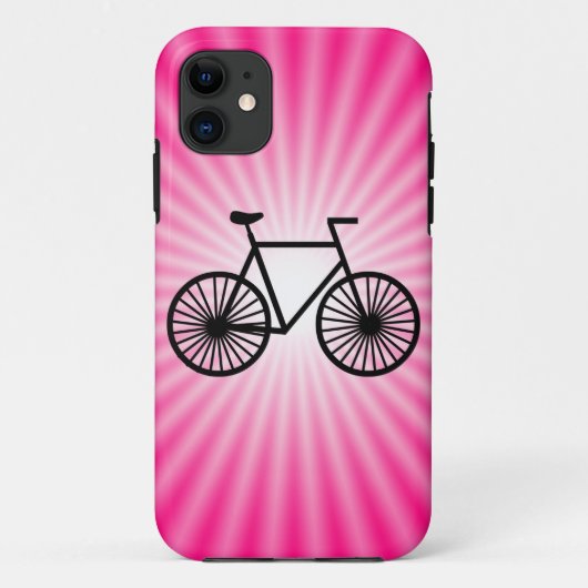 Roze fiets Case-Mate iPhone case (Achterkant)