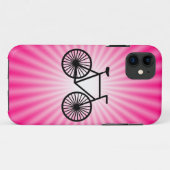 Roze fiets Case-Mate iPhone case (Achterkant (horizontaal))