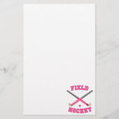 Roze fiets Hockey-Logo Briefpapier (Voorkant)