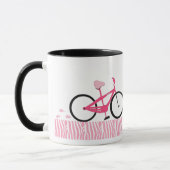 Roze fiets mok (Links)