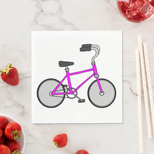 Roze fiets servet (Insitu)