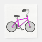 Roze fiets servet (Voorkant)