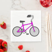 Roze fiets servet