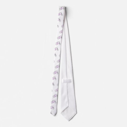 Roze fiets stropdas (Achterkant)