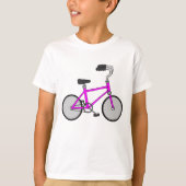 Roze fiets t-shirt (Voorkant)