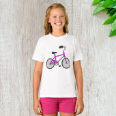Roze fiets t-shirt
