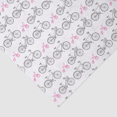 Roze fiets tissuepapier (Detail)