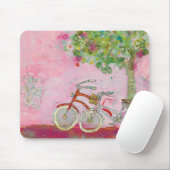 Roze fietsen muismat (Met muis)
