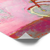 Roze fietsen poster (Hoek)