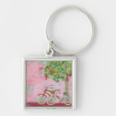 Roze fietsen sleutelhanger (Voorkant)