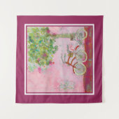 Roze fietsen wandkleed (Voorkant)