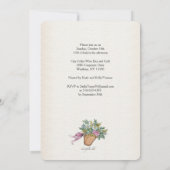 Roze fietsenuitnodiging Gepersonaliseerd Kaart (Achterkant)