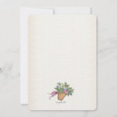 Roze fietsenuitnodiging kaart (Achterkant)