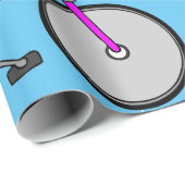 Roze fietsenwrapppapier cadeaupapier (Rol Hoek)