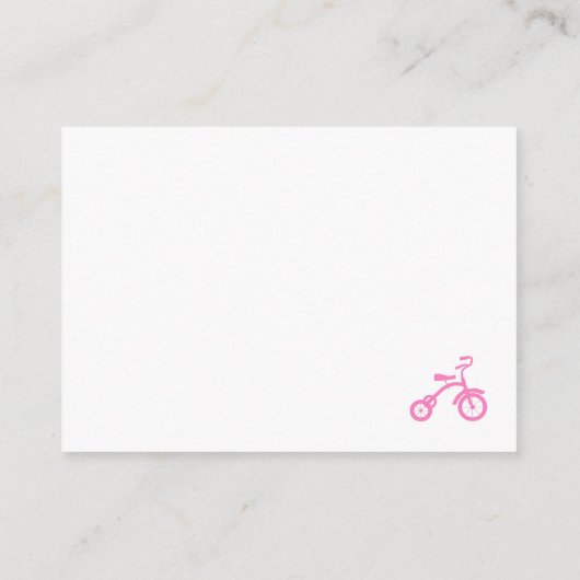 Roze Fietsluier Raffle Informatiekaartje (Achterkant)