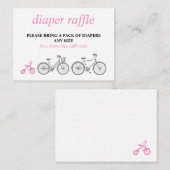 Roze Fietsluier Raffle Informatiekaartje (Voorkant / Achterkant)