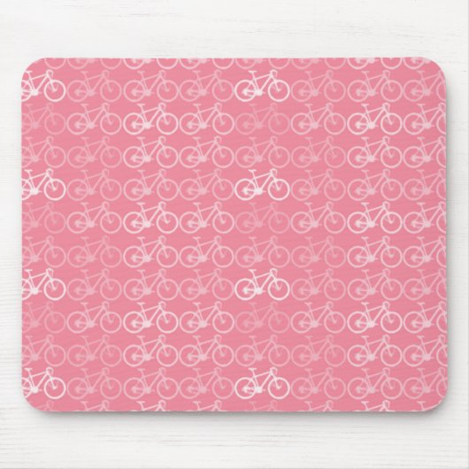 roze fietspatroon muismat (Voorkant)