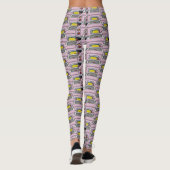 Roze Figaro Car Pattern Figarations Leggings (Achterkant)